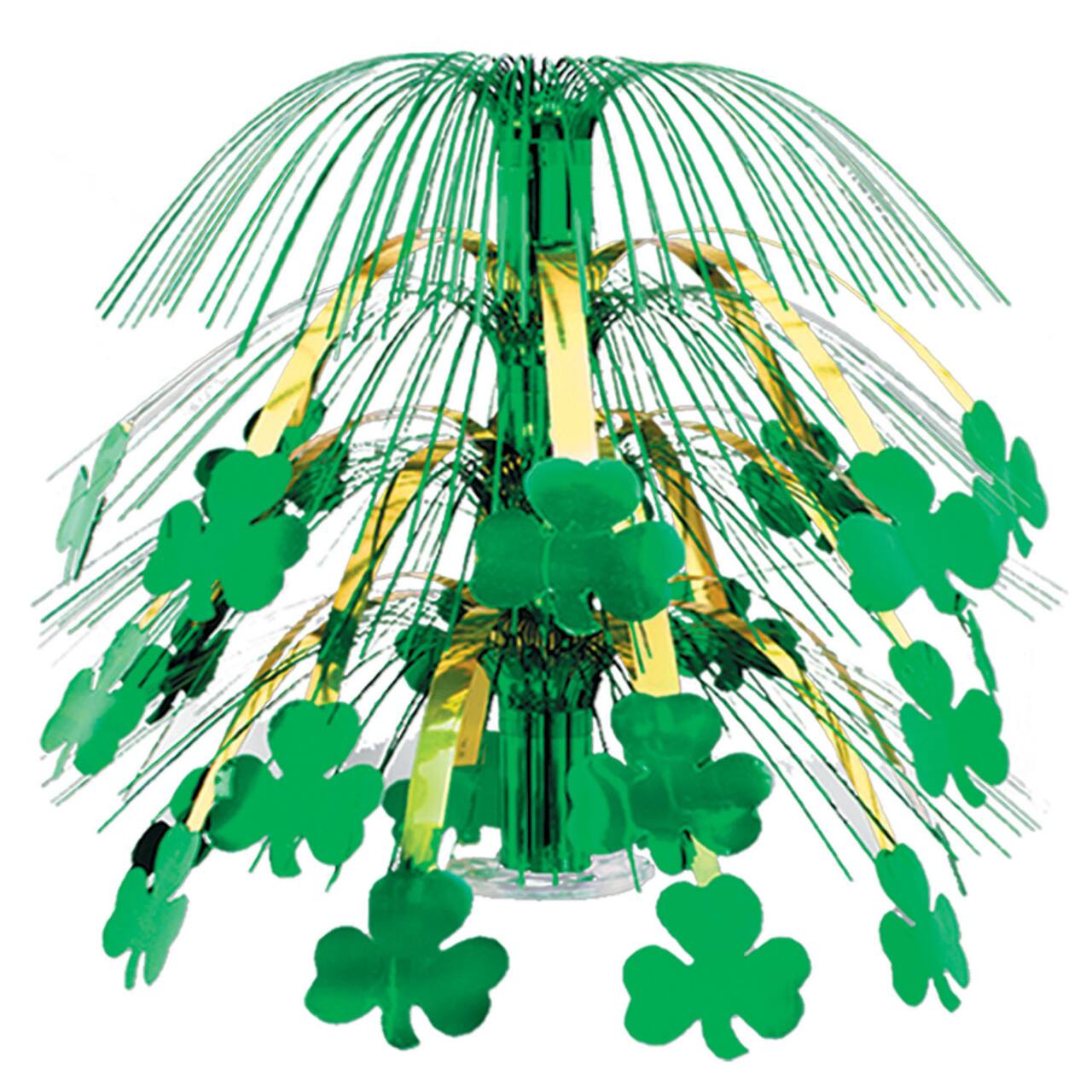 Beistle 18" Green Shamrock Cascade Centerpiece